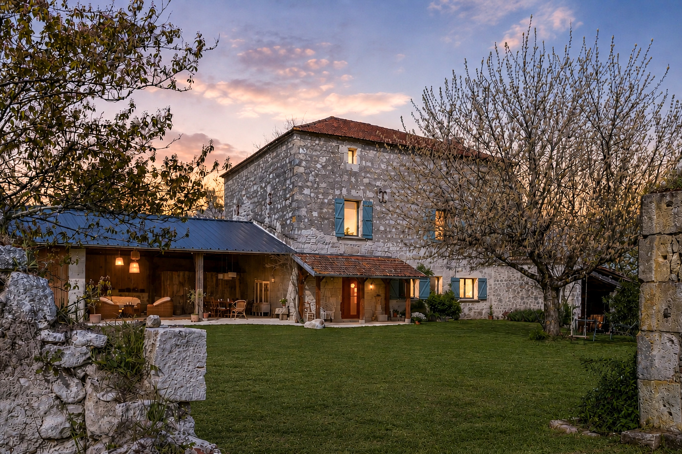 Maison de campagne avec piscine